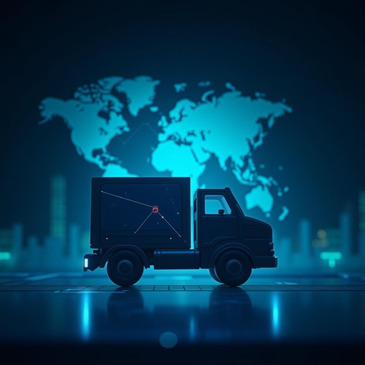 Global logistics tracking visualization